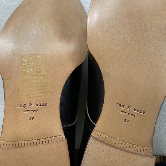 Rag & Bone Audrey Black Leather Oxfords - Picture 9 of 14